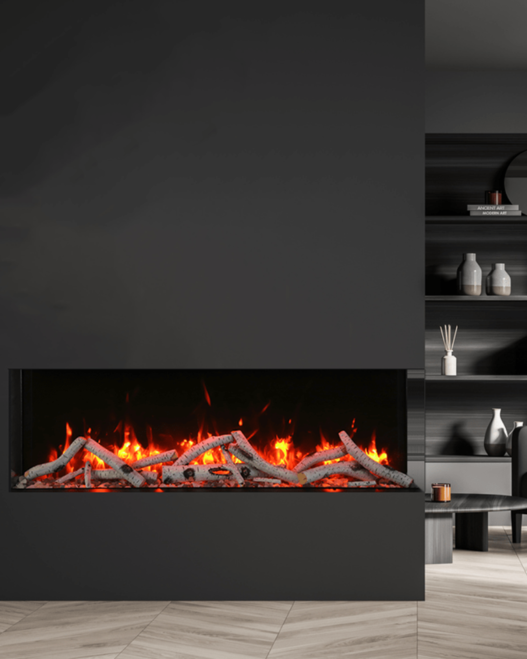 Caminetto 3 vetri TRU-VIEW DEEP XT SMART 50-TRV-XT-XL (125 H)