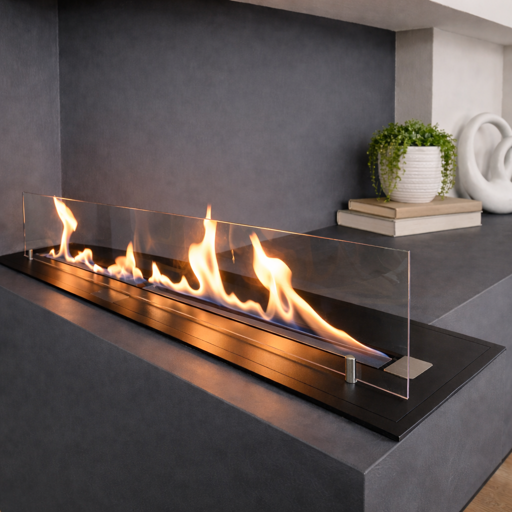 Ebios Quadra Inside SL nero 2 bruciatori